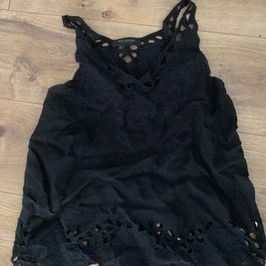 Black tank top barely ever worn